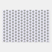 Poodle Miniature Speelgoed Silver Gray Blue Dog Ar Inpakpapier Vel (Voorkant 2)