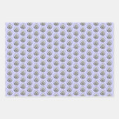 Poodle Miniature Speelgoed Silver Gray Blue Dog Ar Inpakpapier Vel (Voorkant)