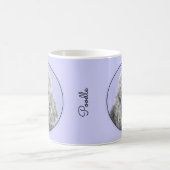 Poodle Miniature Speelgoed Silver Gray Blue Dog Ar Koffiemok (Center)