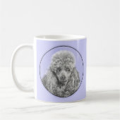 Poodle Miniature Speelgoed Silver Gray Blue Dog Ar Koffiemok (Links)