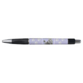 Poodle Miniature Speelgoed Silver Gray Blue Dog Ar Pen (Voorkant)