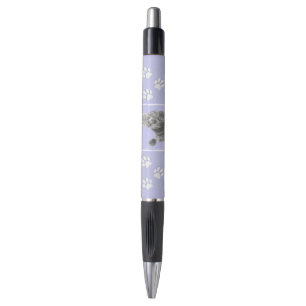 Poodle Miniature Speelgoed Silver Gray Blue Dog Ar Pen