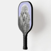 Poodle Miniature Speelgoed Silver Gray Blue Dog Ar Pickleball Paddle (Links)