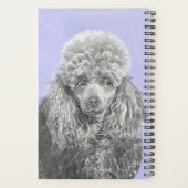 Poodle Miniature Speelgoed Silver Gray Blue Dog Ar Planner (Achterkant)