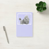Poodle Miniature Speelgoed Silver Gray Blue Dog Ar Post-it® Notes (Kantoor)