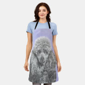 Poodle Miniature Speelgoed Silver Gray Blue Dog Ar Schort (Gedragen)