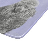 Poodle Miniature Speelgoed Silver Gray Blue Dog Ar Snijplank (Hoek)
