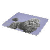 Poodle Miniature Speelgoed Silver Gray Blue Dog Ar Snijplank (Hoek)