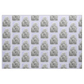 Poodle Miniature Speelgoed Silver Gray Blue Dog Ar Stof (Fat Quarter)
