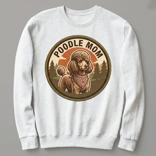 Poodle Moeder Crewneck Doodle Hond Moeder Cadeau V Trui