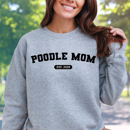 POODLE MOEDER Hond Moeder Custom Geboorte Jaar Tru Trui