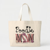 Poodle MOM Grote Tote Bag (Voorkant)