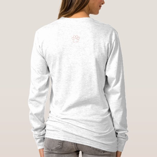 Poodle Mom Live Love T-shirt met lange mouwen (Achterkant)