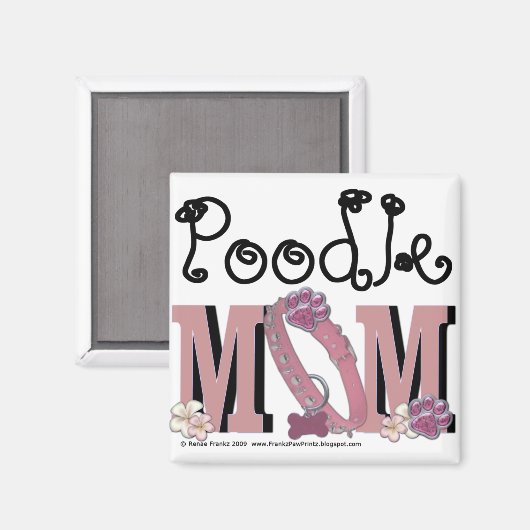 Poodle MOM Magneet (Voorkant / Achterkant)