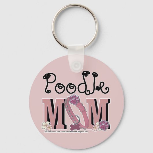 Poodle MOM Sleutelhanger (Voorkant)