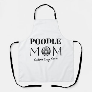 Poodle MOM Verjaardagscadeau voor moeder, hondenmo Schort
