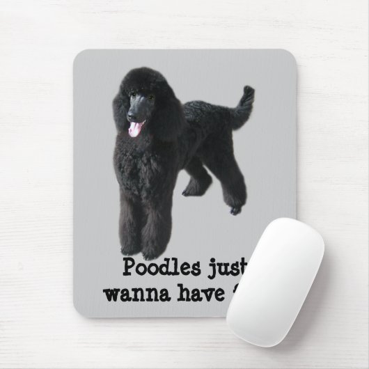 Poodle Mousepad Muismat (Met muis)