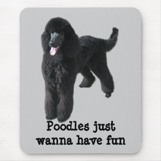 Poodle Mousepad Muismat (Voorkant)