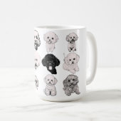 Poodle Mug | Cute Dog Lover Gift | Adorable Canich Koffiemok (Voorkant rechts)