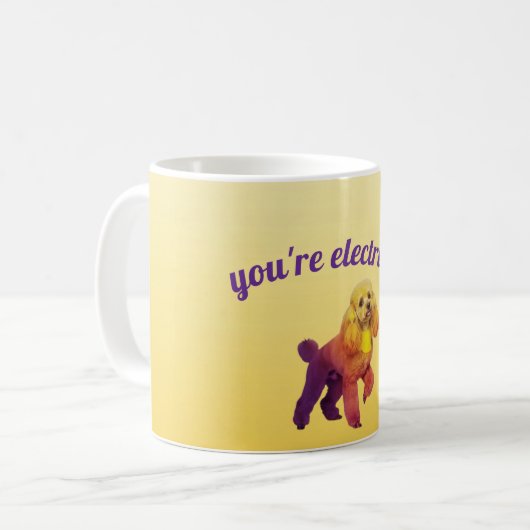 Poodle mug vibe koffiemok (Voorkant links)