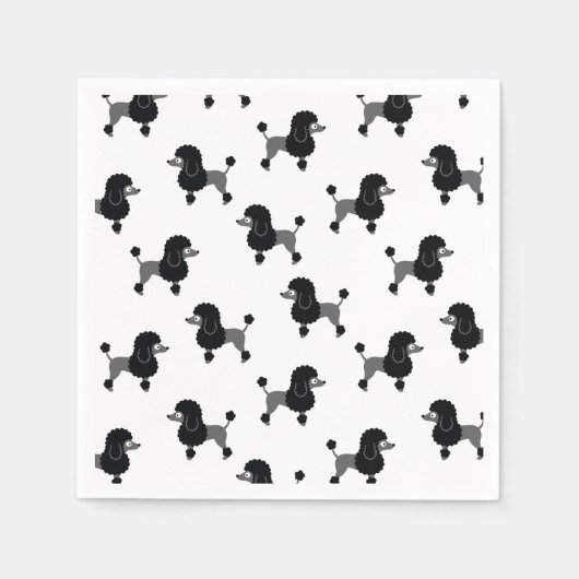 Poodle Napkins Servet (Voorkant)