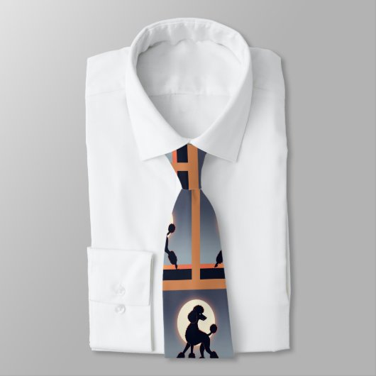 Poodle Necktie Stropdas (Gebonden)