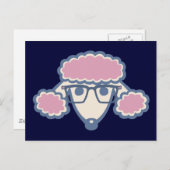Poodle Nerd Briefkaart (Voorkant / Achterkant)