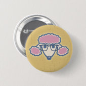 Poodle Nerd Ronde Button 5,7 Cm (Voorkant /achterkant)
