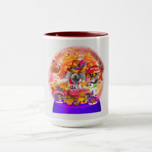 Poodle Oogst Thanksgiving Seizoen Koffie Mok