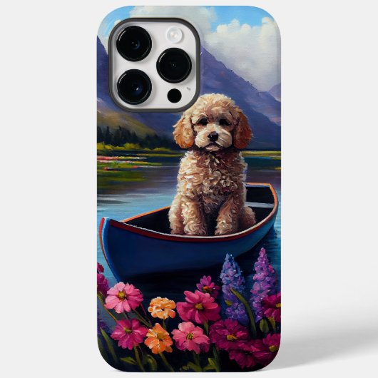 Poodle op een Peddel: Een Schitterend Avontuur Case-Mate iPhone Case (Achterkant)