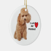 Poodle Ornaments Keramisch Ornament (Rechts)