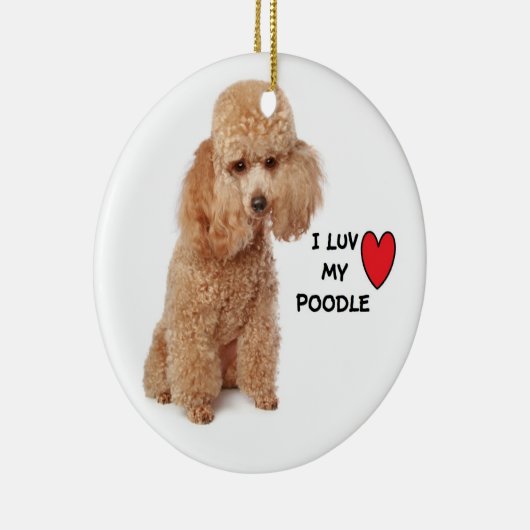 Poodle Ornaments Keramisch Ornament (Rechts)