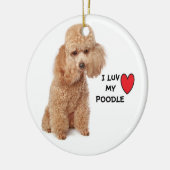 Poodle Ornaments Keramisch Ornament (Links)