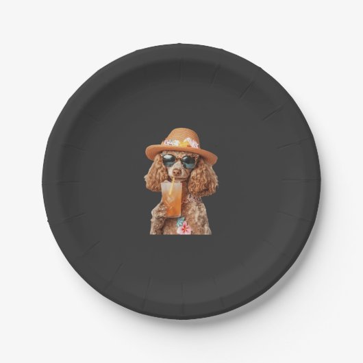 Poodle Papieren Bordje (Voorkant)