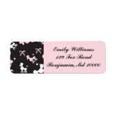 Poodle Paradise Pink en Black Etiket (Voorkant)