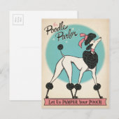 Poodle Parlor Briefkaart (Voorkant / Achterkant)
