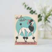 Poodle Parlor Briefkaart (Staand voorkant)