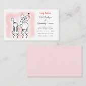 Poodle Parlor Pet Grooming Boutique Visitekaartje (Voorkant / Achterkant)