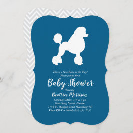 Poodle Party Baby shower Frans Kaart