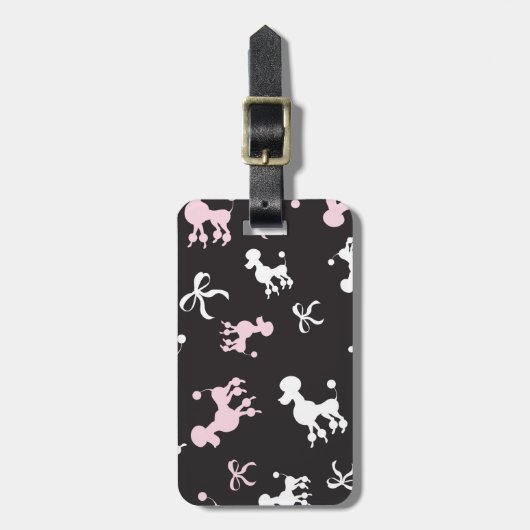 Poodle Passion Bagagelabel (Voorkant verticaal)