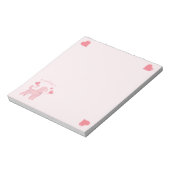 Poodle Pastel Roze “Ik Waf Jou” Notitieblok (Linkerzijde)