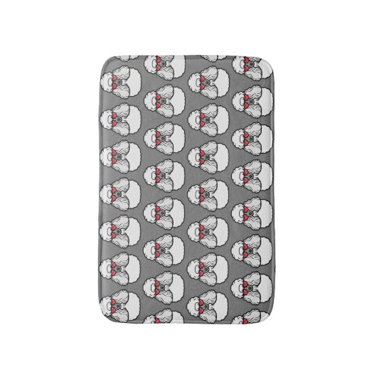 Poodle Pattern Funny Badmat (Voorkant Verticaal)