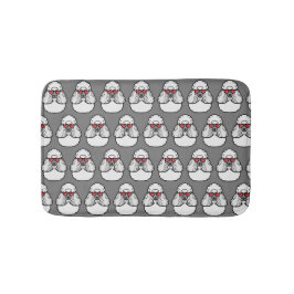 Poodle Pattern Funny Badmat