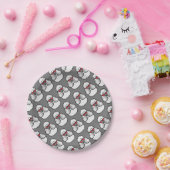 Poodle Pattern Funny Papieren Bordje (Feest)