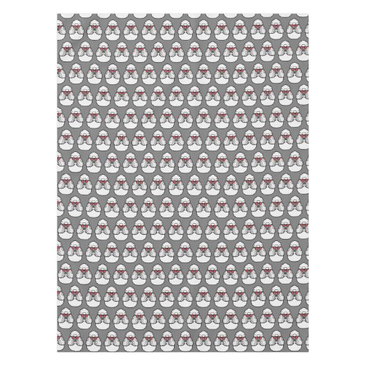 Poodle Pattern Funny Tafelkleed (Voorkant)