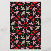 Poodle Patternd Briefpapier (Voorkant)