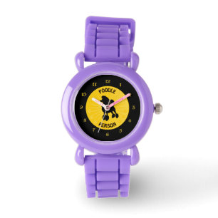 Poodle Persoon Horloge