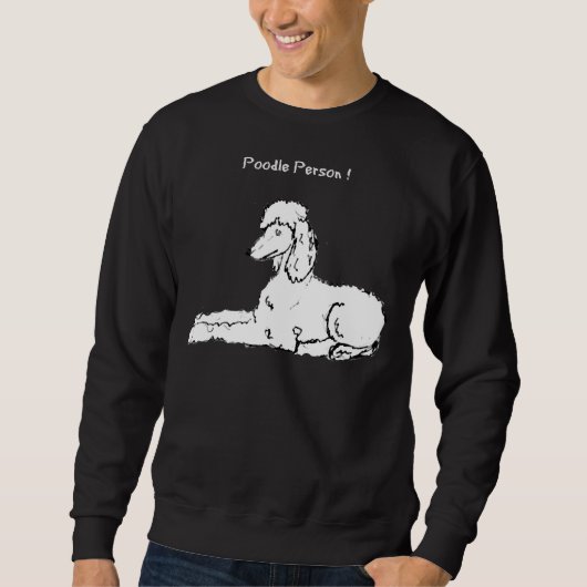 Poodle Persoon Trui (Voorkant)