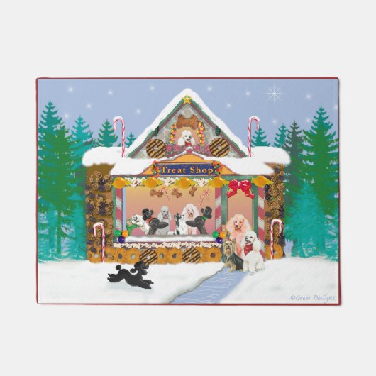 Poodle Pet Treat Shop Doormat Deurmat (Voorkant)