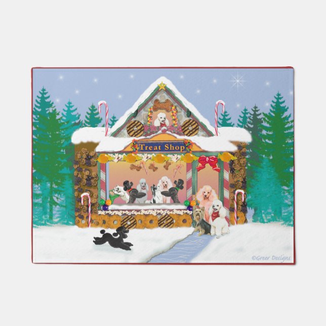 Poodle Pet Treat Shop Doormat Deurmat (Voorkant)